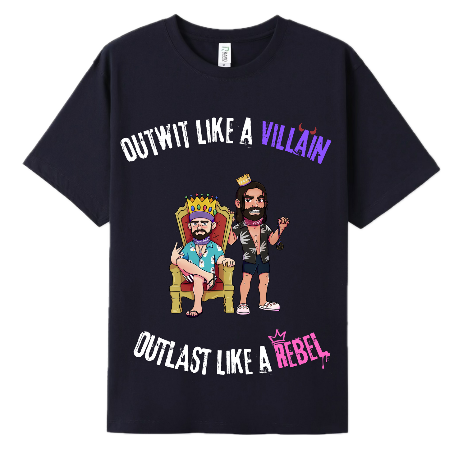 King George x Smiling Assassin Black Tee